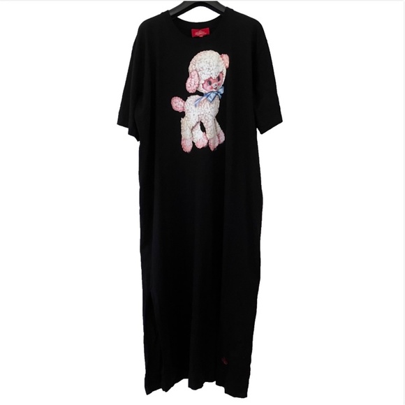 Vivienne Westwood Dresses & Skirts - Vivienne Westwood Black T-Shirt Dress w/ Lamb L XL